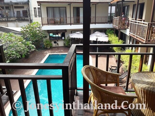 Champa Garden Hotel Vientiane Balcony And Pool