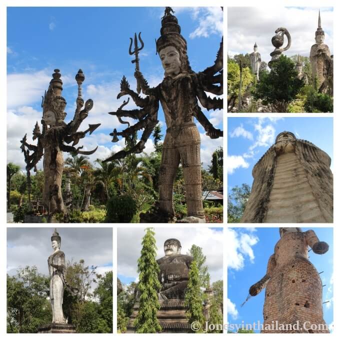 Sala Keoku Nong Khai Sculpture Collage