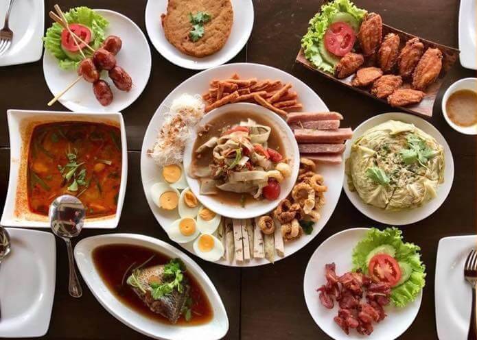 Food On A Table At Ca Phe Viet Vietnamese Restaurant Nong Khai