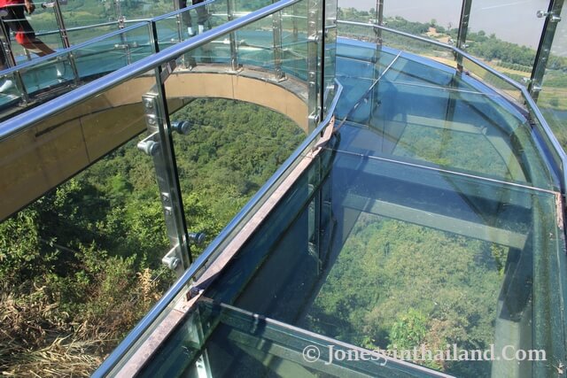 Looking Down At The Skywalk Glass Floor