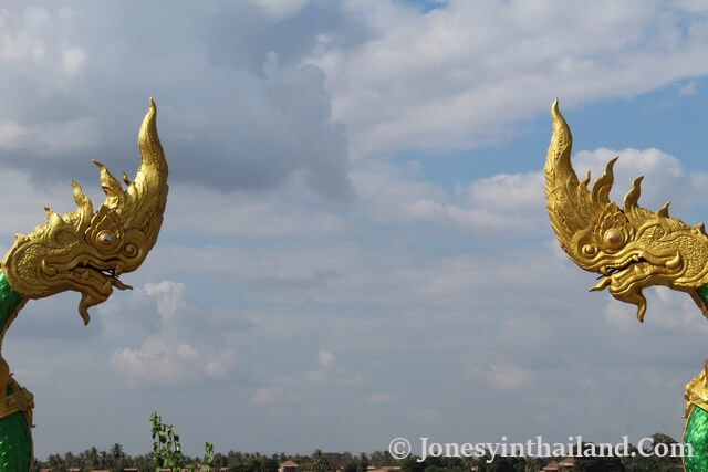 Phaya Naga Statues In Nong Khai