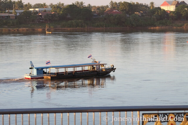 Boat On Mekong River Nong Khai