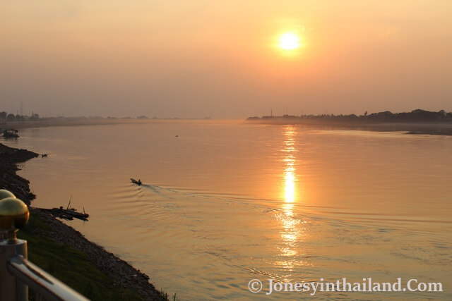 Nong Khai Sunset Over The Mekong