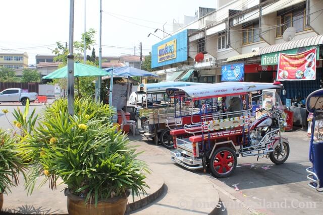 Tuk Tuks Outside Nong Khai Bus Station