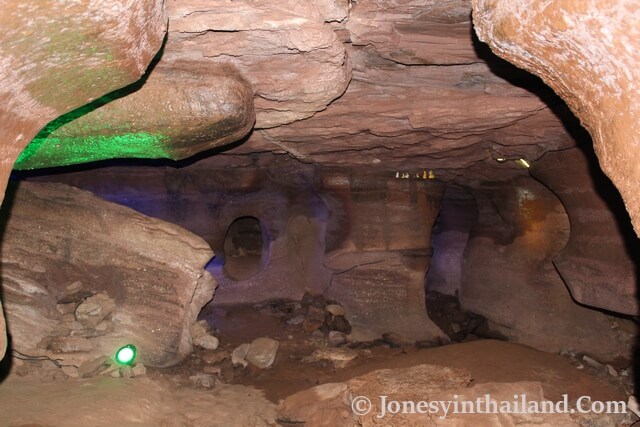 Inside Tham Phiang Din Cave