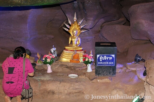 Inside Tham Phiang Din Cave