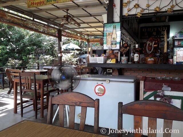 Ban Laos Beer Garden Bar Area