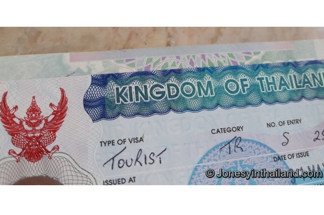 Thailand Tourist Visa Close Up