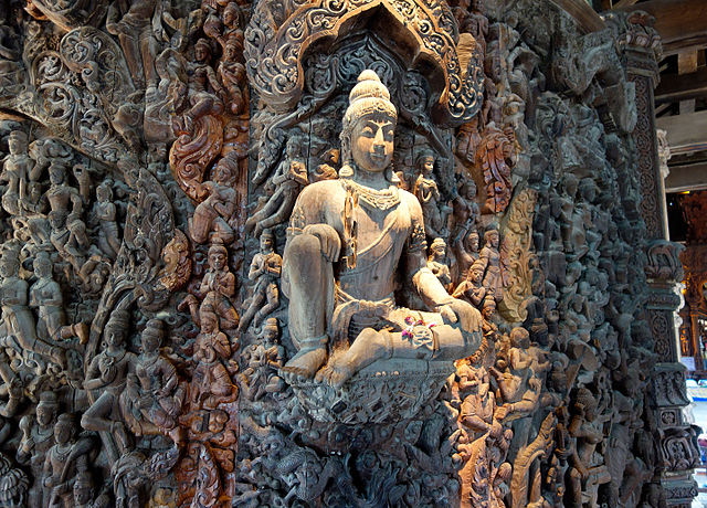 Sanctuary Of Truth Buddhist Figure In Pattaya