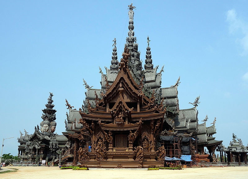 Sanctuary Of Truth An Attraction In Pattaya Thailand