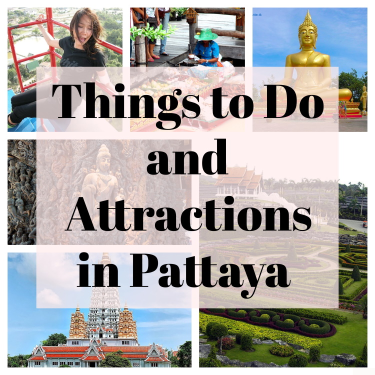 Collage Of Places To Visit And Things To Do In Pattaya Thailand