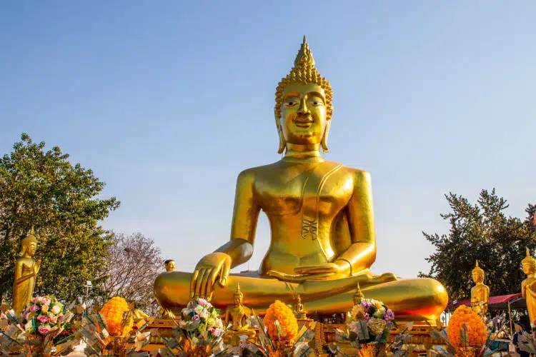 Golden Big Buddha In Pattaya District Chonburi Thailand