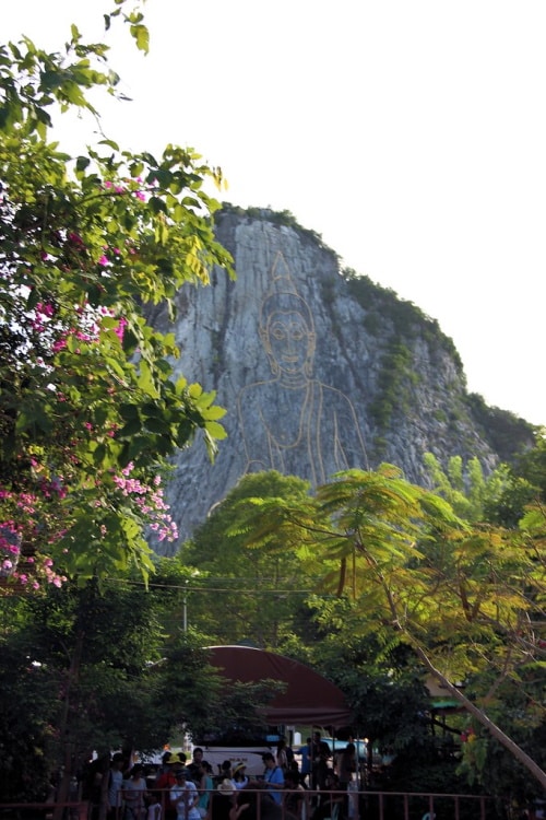 Entrance To Khao Chi Chan Big Buddha Mountain In Pattaya