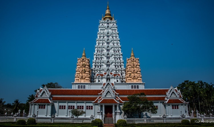 View From Outside Of Wat Yansangwararam Temple In Pattaya