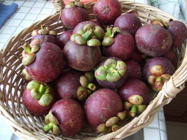 Mangosteen In A Basket In A Home