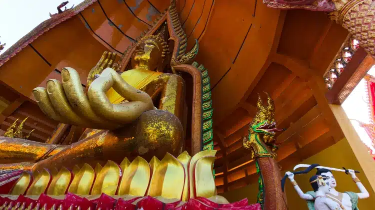 Wat Tham Suea Kanchanaburi Tiger Temple Gold Buddha Image