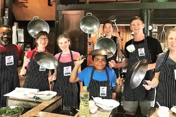 Foreigners At Thai Cooking Class In Hua Hin Thailand