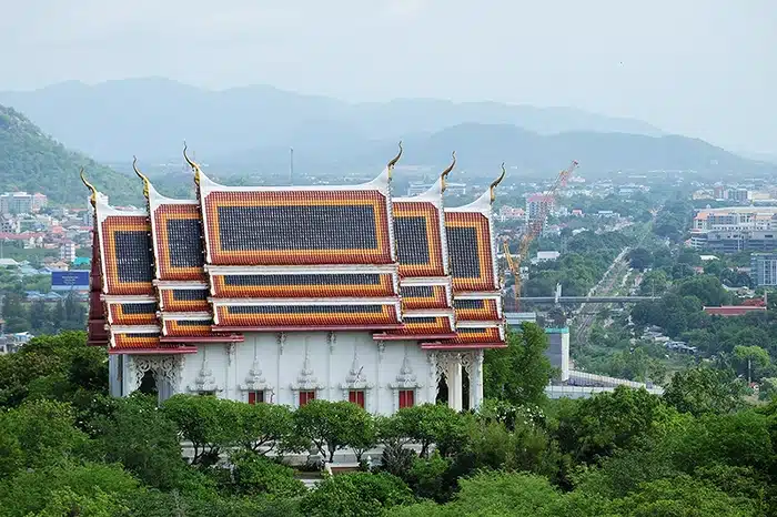 Wat Khao Sanam Chai Temple And View Of Hua Hin In Thailand