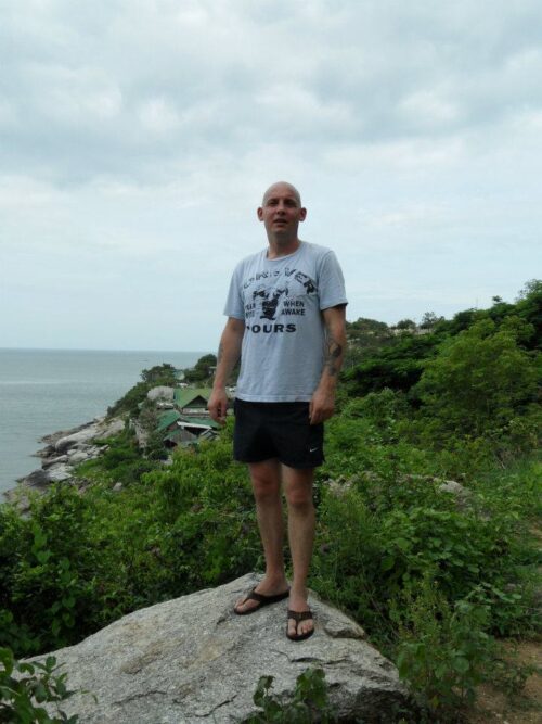 Jonesy On A Rock In Hua Hin 2011 Thailand
