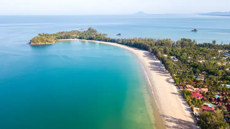 View Over Klong Dao Beach Koh Lanta In Thailand